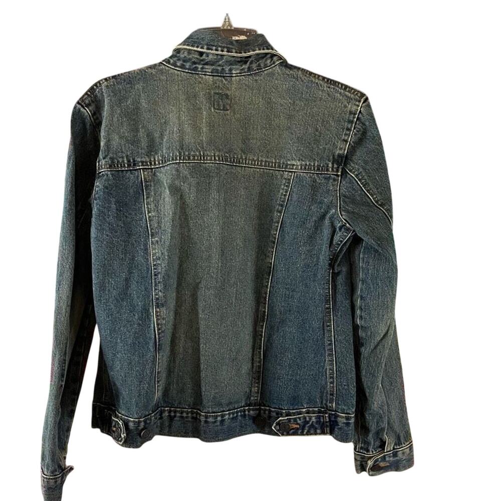 Gap Vintage Y2K Denim Trucker Jacket Size Medium 100% Cotton - Picture 2 of 6